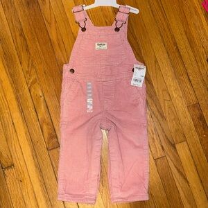 Oshgosh Bigosh corduroy, pink overalls